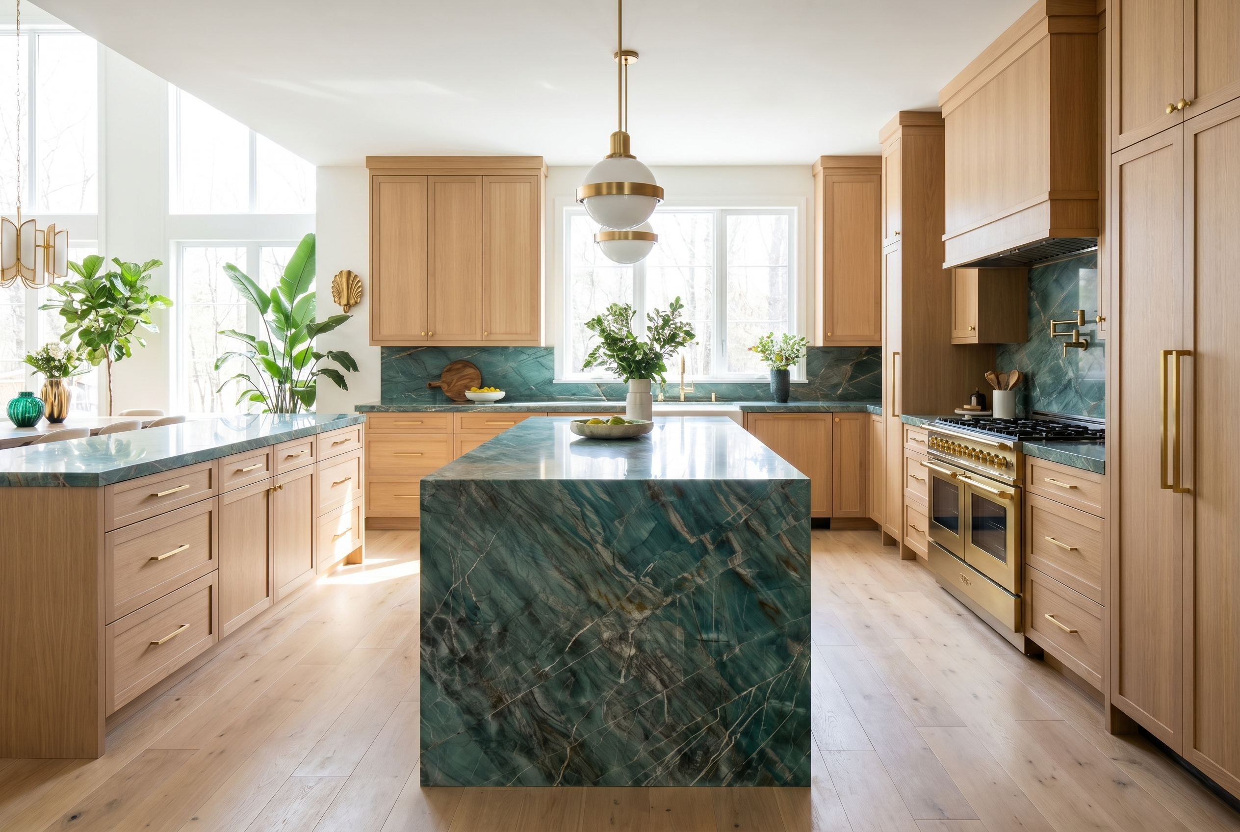 Emerald Lake Marble Kitchen
